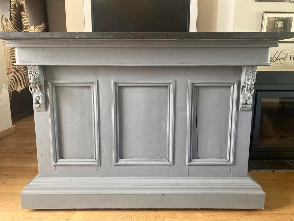 Grijze geïmpregneerde toog op wieltjes, Tuin en Terras, Tuinmeubel-accessoires, Ophalen, Gebruikt