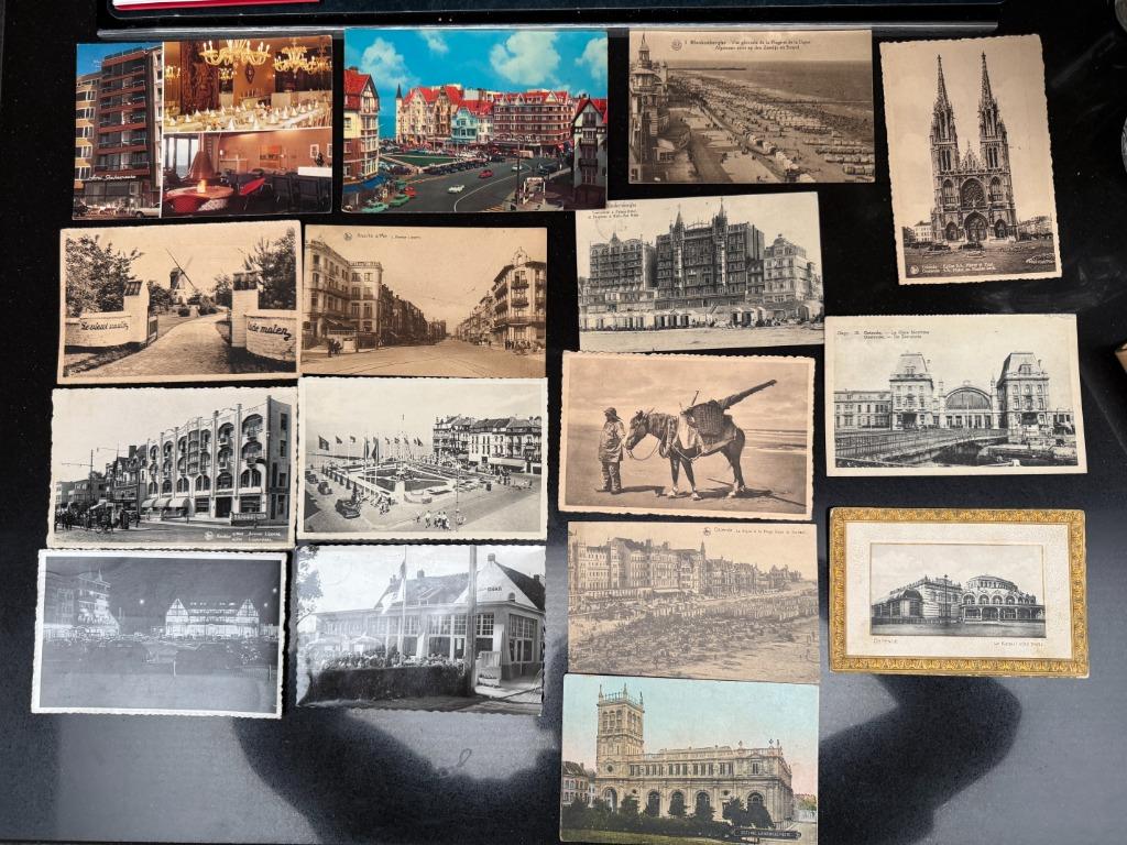 21 postkaarten Belgische kust, Knokke, Oostende enz., Ophalen of Verzenden