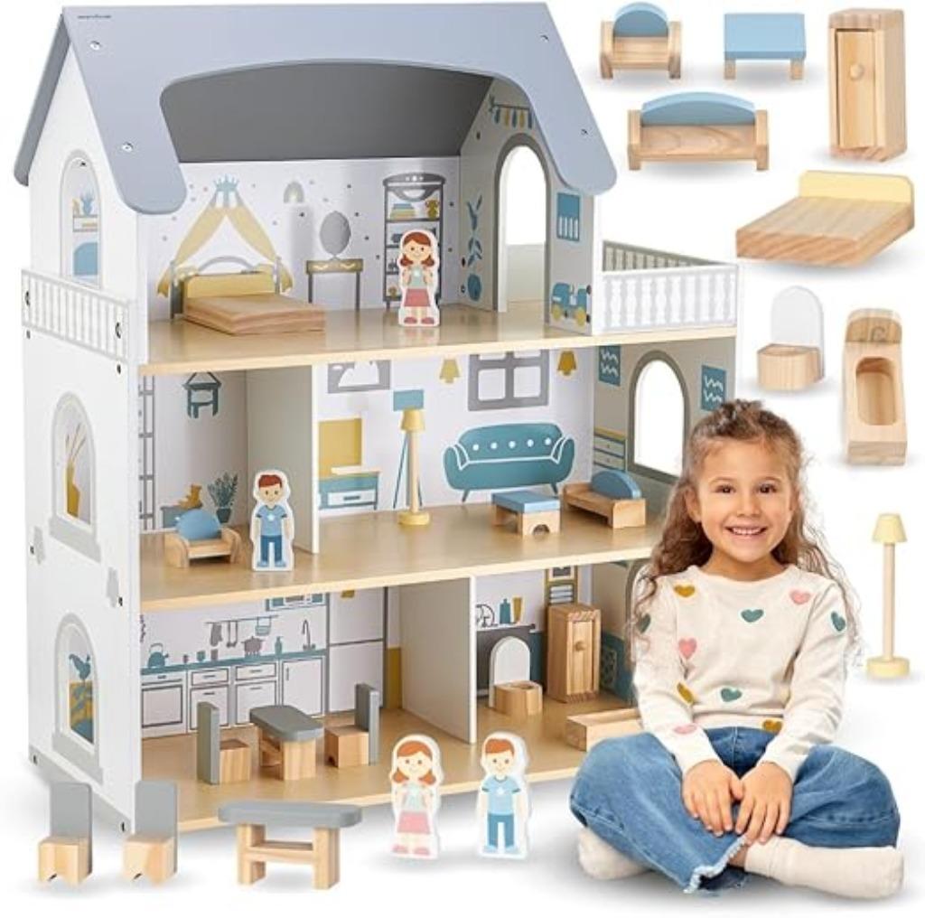Maison de poupée en bois Mamabrum LIVRAISON RAPIDE ET GRATUI, Enfants & Bébés, Jouets | Maisons de poupées, Neuf, Maison de poupées
