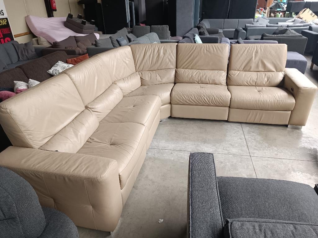 Chateau D'ax hoekbank leer, Huis en Inrichting, Ophalen, Hoekbank, Leer