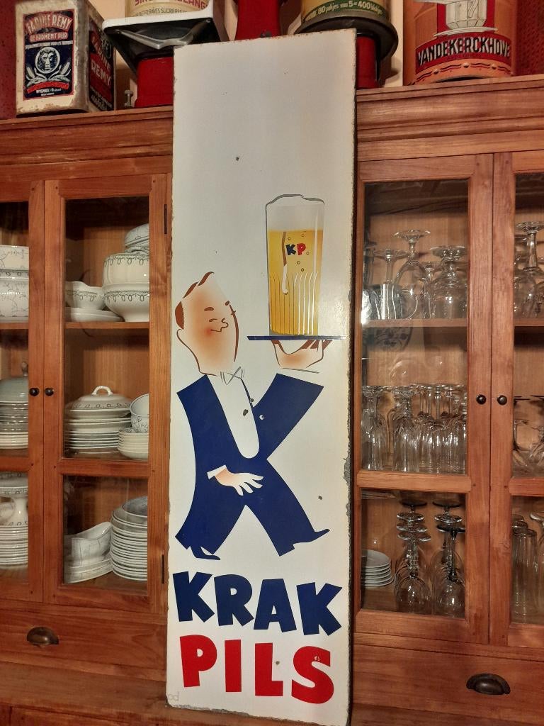 plaque émaillée, Collections, Marques & Objets publicitaires, Enlèvement, Utilisé, Panneau publicitaire