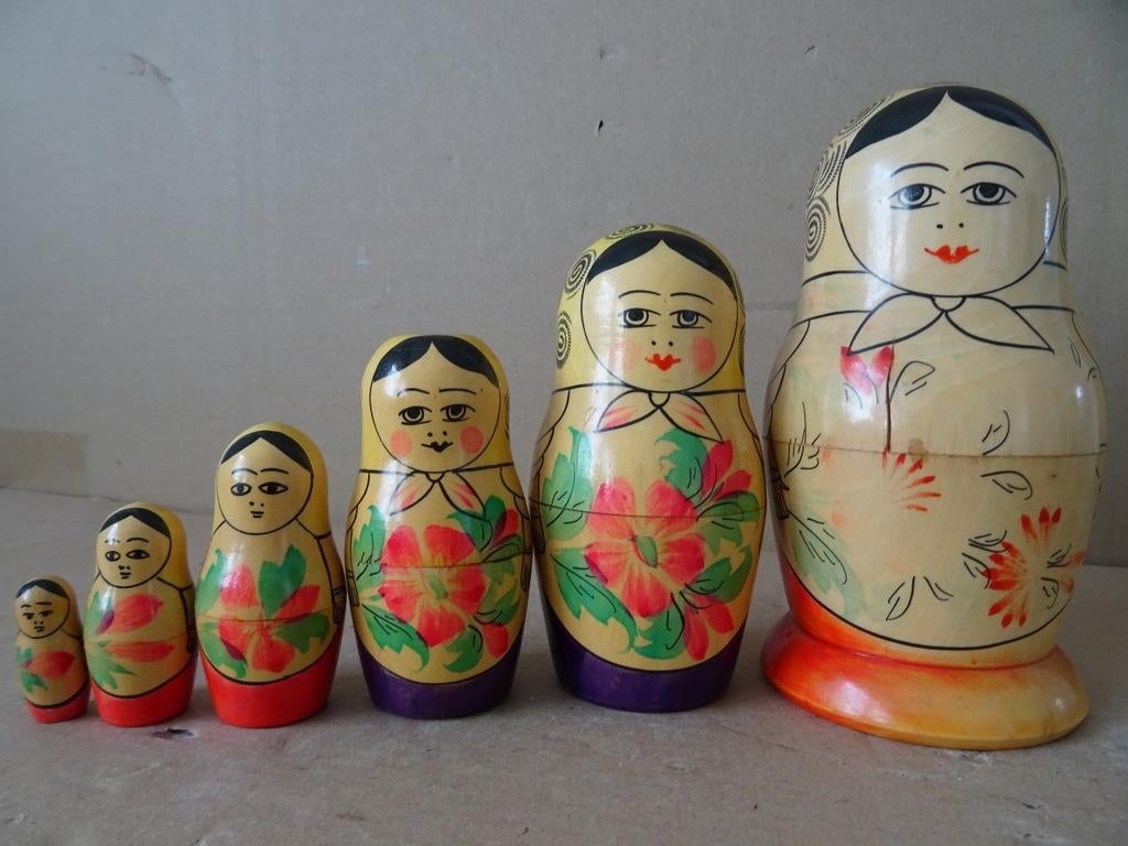 Curiosa matroesjka vintage Russische matroesjka USSR 16cm, Ophalen of Verzenden