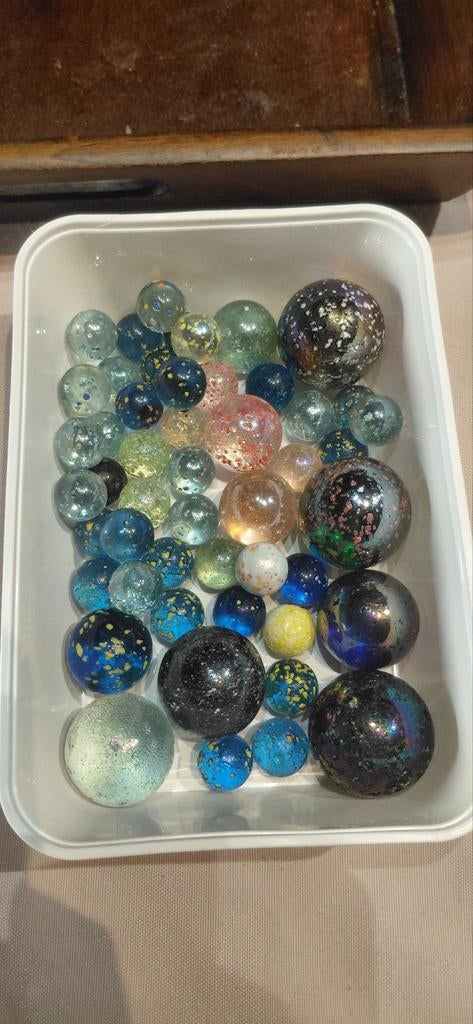 Lot grote knikkers & speciale glazen knikkers – shooters, gl, Verzamelen, Speelgoed, Ophalen of Verzenden