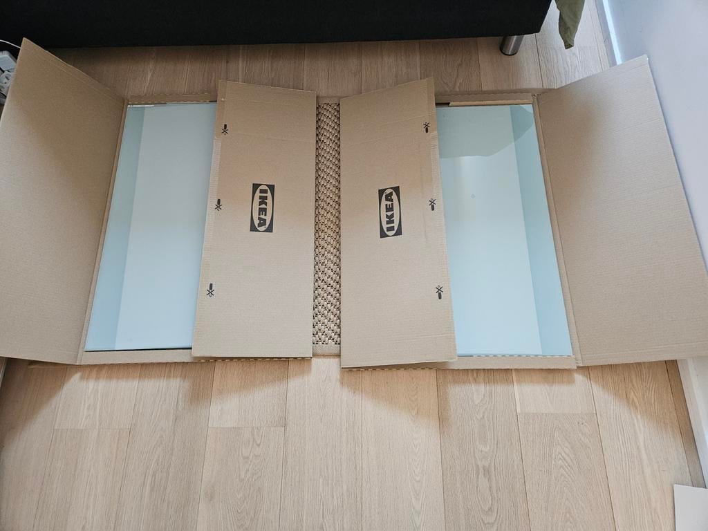 Ikea Sekken Pax matglazen panelen 8x, Ophalen