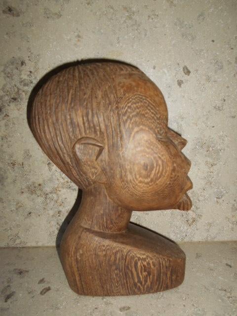 Statue africaine entièrement en bois, Antiquités & Art, Enlèvement ou Envoi, Afrique, Bois, Statue