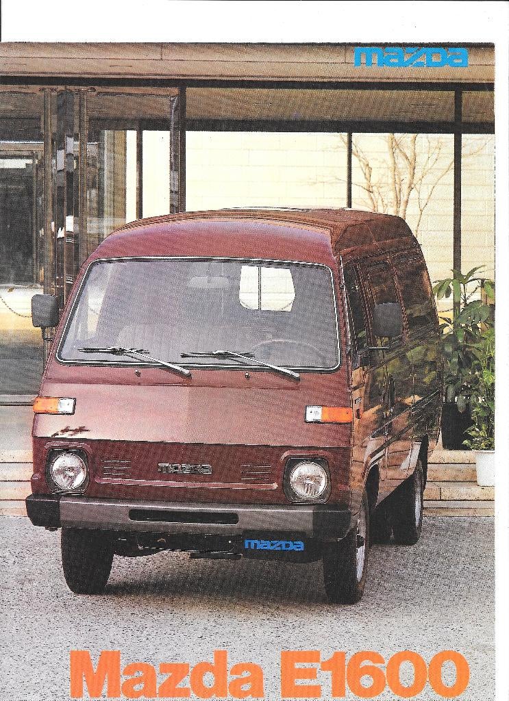 MAZDA E1600, Boeken, Auto's | Folders en Tijdschriften, Ophalen of Verzenden, Zo goed als nieuw, Mazda