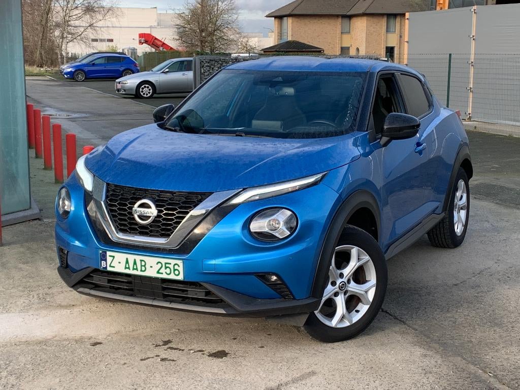 Nissan Juke 84 kw N-Connecta Automaat, Auto's, Nissan, Stof, Euro 6, Blauw, USB