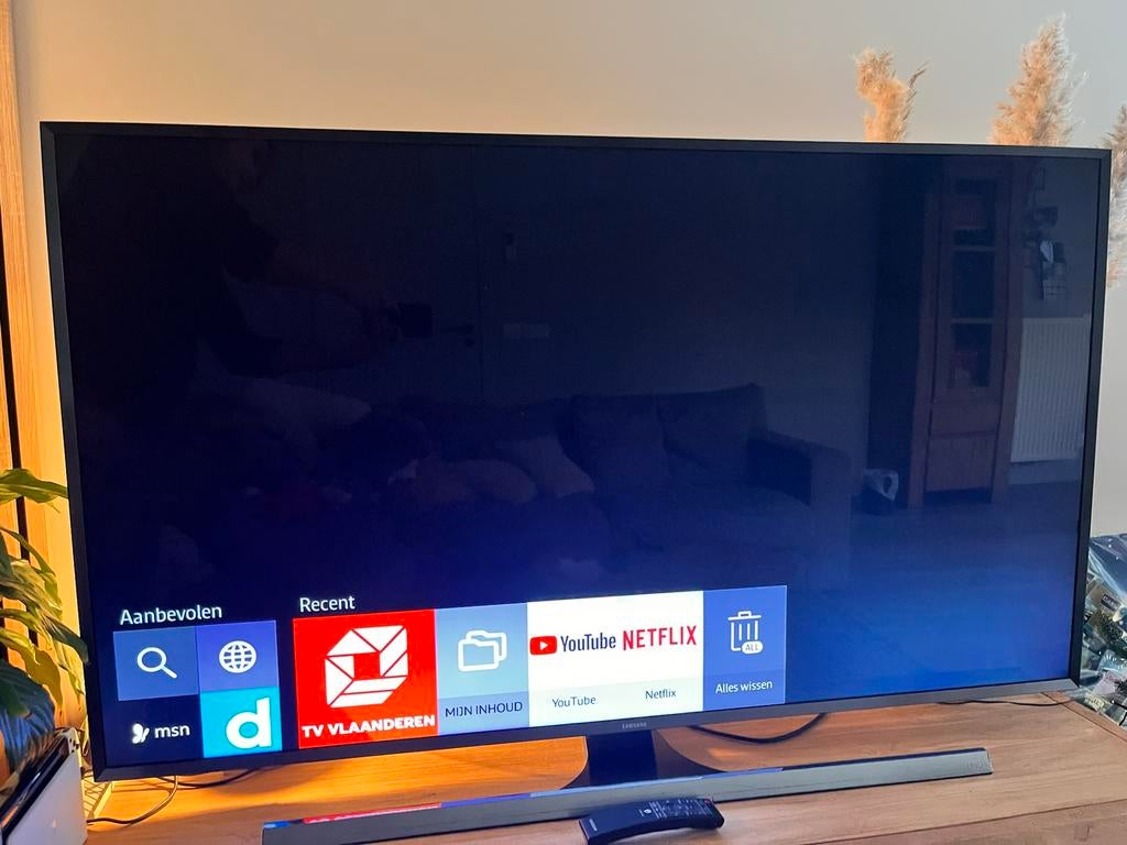 Samsung 4K 55 inch LED tv, Ophalen, 100 Hz, Samsung, 100 cm of meer