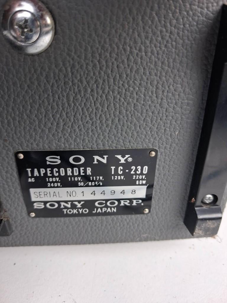 Bandrecorder Sony TC-230, Audio, Tv en Foto, Bandrecorder, Ophalen, Bandrecorder, Met banden