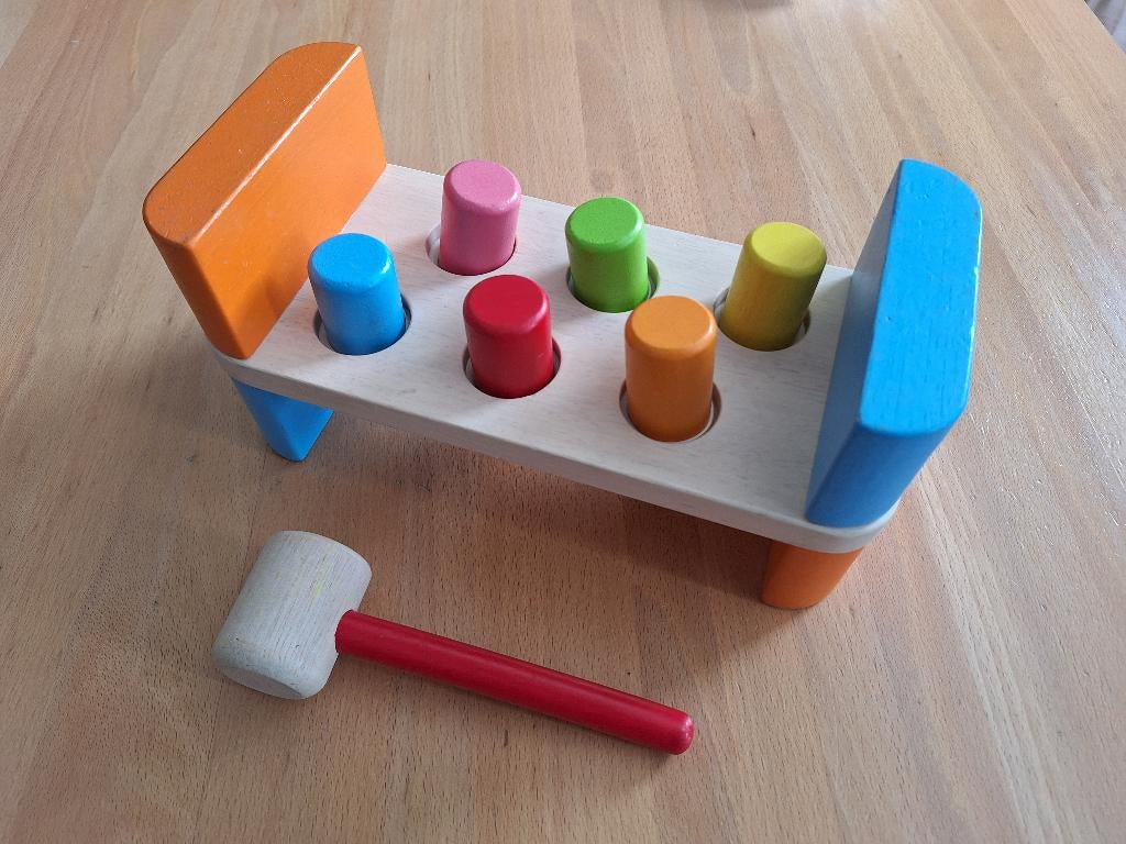 ☼ Pintoy houten hamerbank, Kinderen en Baby's, Speelgoed | Houten speelgoed, Ophalen of Verzenden, Zo goed als nieuw