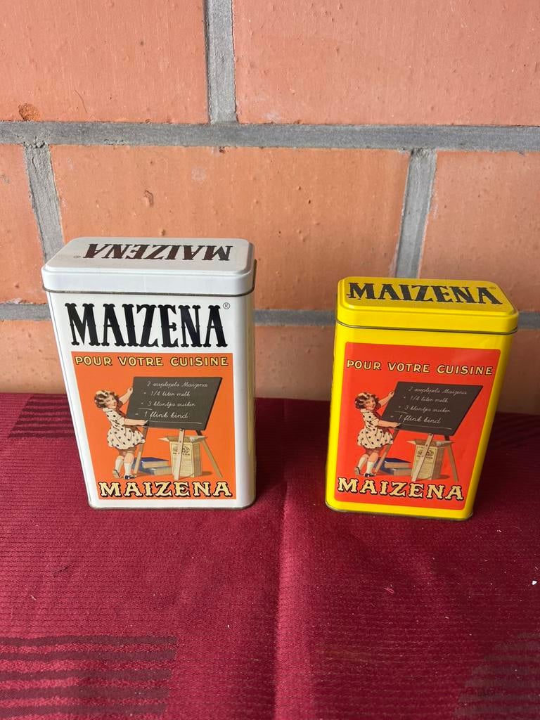 Blikken dozen maizena €4 het stuk, Enlèvement ou Envoi, Comme neuf
