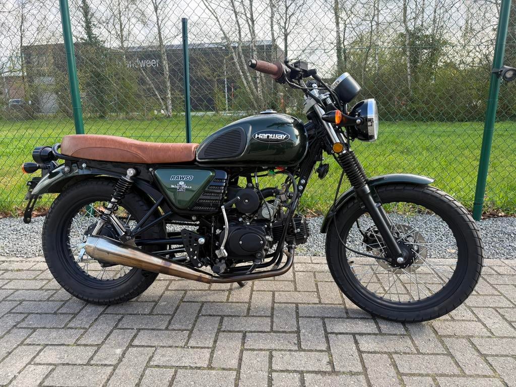 Hanway raw50 racing green like new, Fietsen en Brommers, Brommers | Overige merken, Ophalen of Verzenden, Zo goed als nieuw