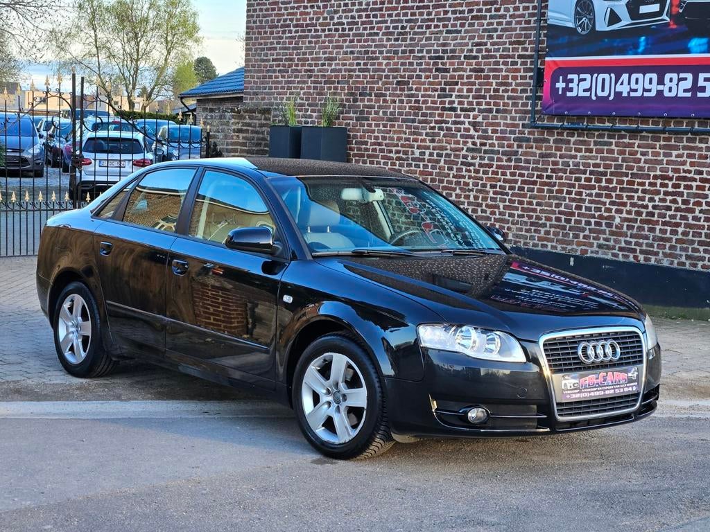 Audi A4 2007 2.0 tdi 140pk/Navi/Leder/155dkm/1J Garantie, Auto's, Voorwielaandrijving, 4 cilinders, A4, Zwart