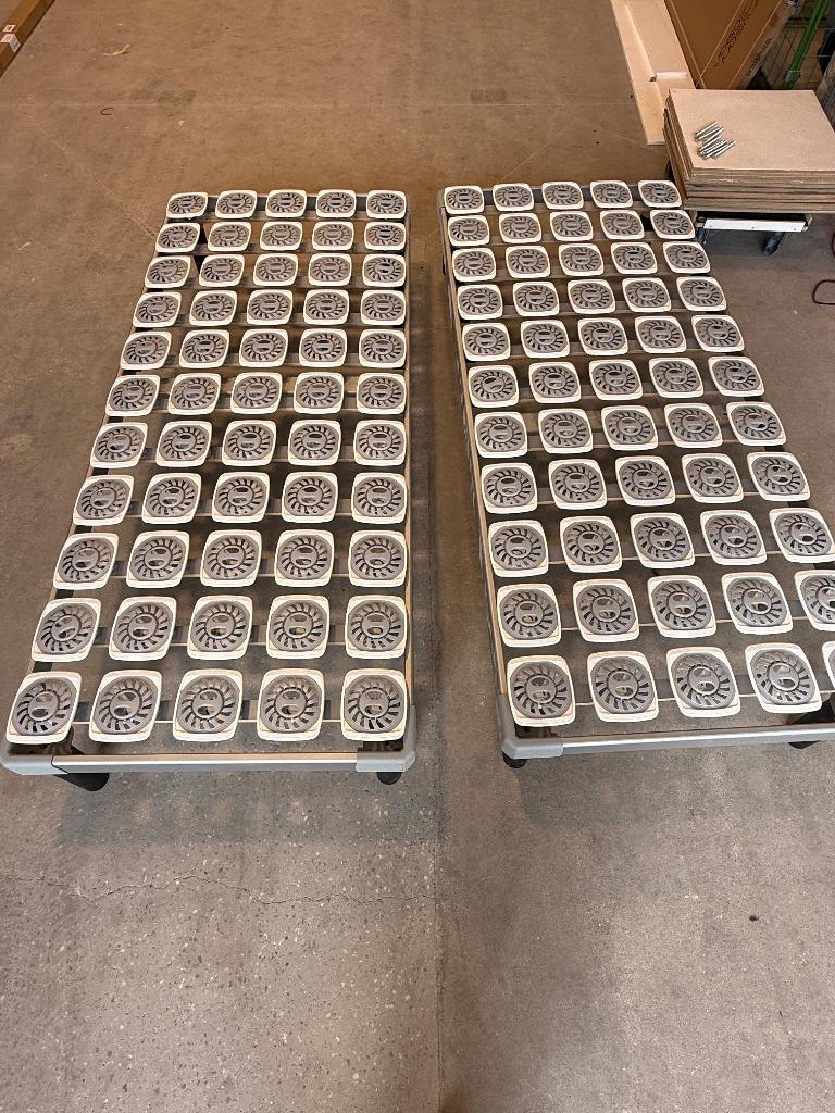 2x Tempur verstelbare schotelbodem / bedbodem 90x200, 90 cm, Enlèvement, Sommier, 200 cm