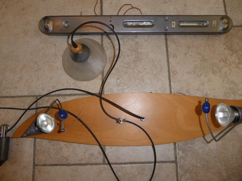 Moderne hangluster met hout, Ophalen of Verzenden, Zo goed als nieuw, Hout