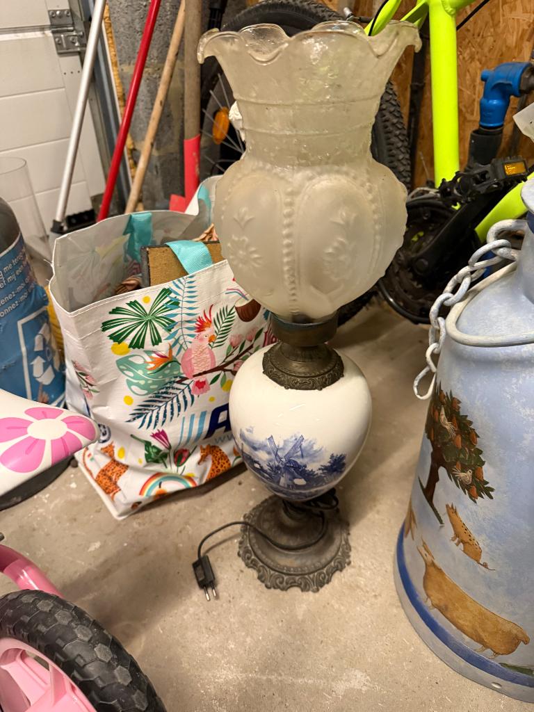 Ancienne lampe Delft, Antiquités & Art, Enlèvement ou Envoi