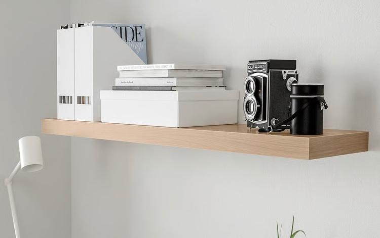 3 stuks Ikea LACK Zwevende wandplank, eikeneffect, 190x26 cm, Huis en Inrichting, Woonaccessoires | Wandplanken en Boekenplanken