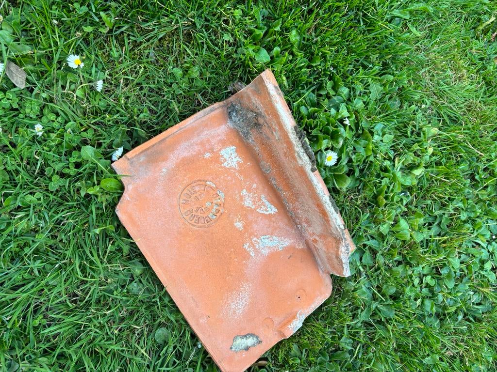 Kantpannen, Doe-het-zelf en Bouw, Dakpannen en Dakbedekking, Ophalen, Gebruikt, Steen of Klei, Minder dan 5 m²