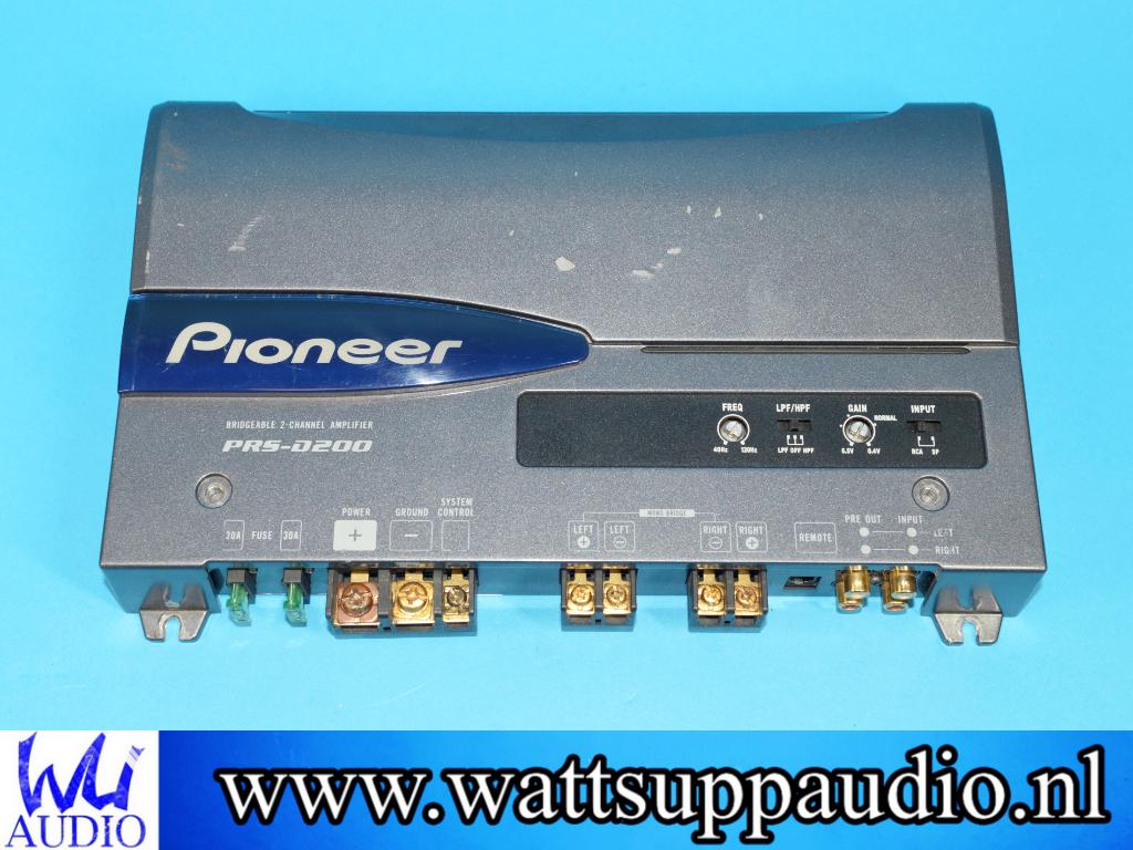 Pioneer PRS-D200 2 kanaals / mono versterker 2 x 300WRMS, Ophalen of Verzenden