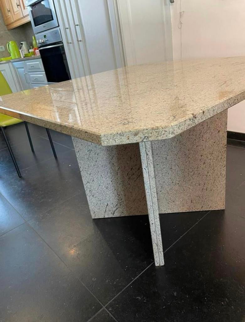 Mooie granieten zware tafel, Huis en Inrichting, Ophalen, Gebruikt