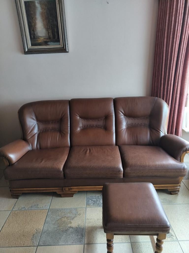 Lederen salon, Huis en Inrichting, Ophalen