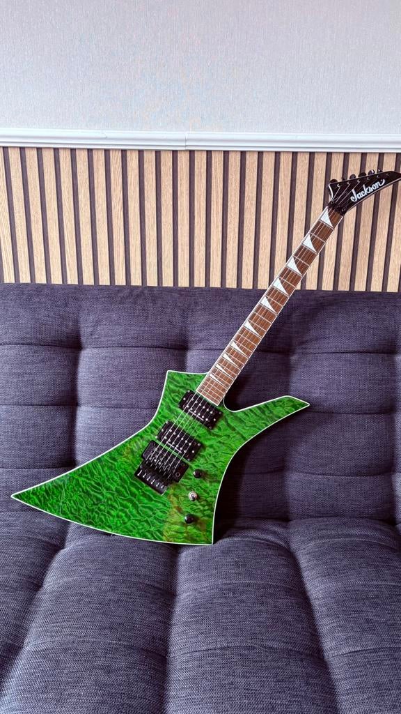 Jackson kelly deep quilted green, Muziek en Instrumenten, Ophalen, Zo goed als nieuw, Solid body, Overige merken