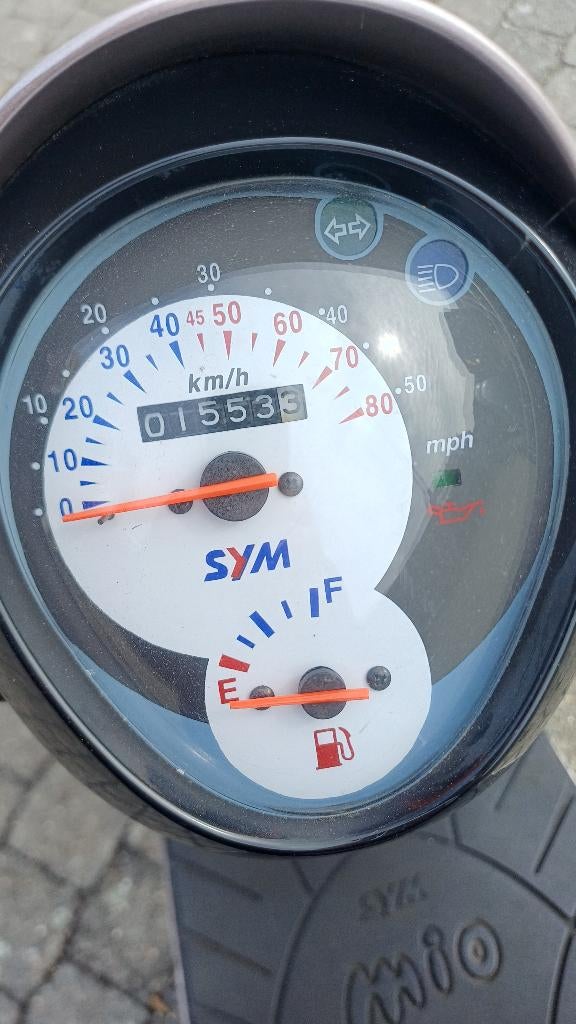 bromfiets scooter sym mio, Fietsen en Brommers, Scooters | SYM, Gebruikt, Mio, Klasse B (45 km/u), Benzine, Ophalen