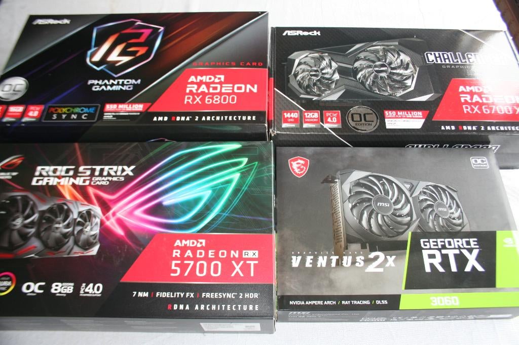 RTX 3060 RX 5700XT 6700XT 6800 8GB 12GB 16GB, Computers en Software, Ophalen, AMD, PCI