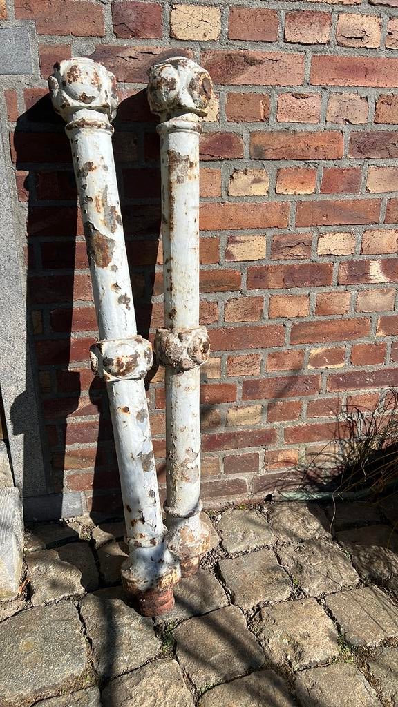 Gietijzeren palen, Enlèvement, Utilisé, Poteaux