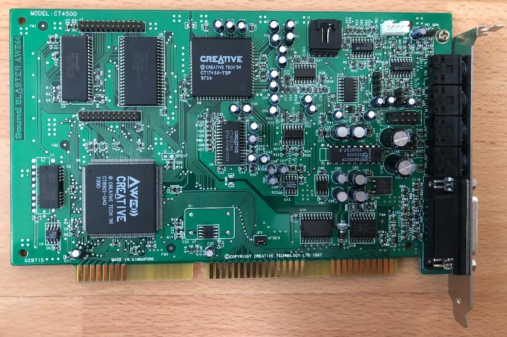 Creative Labs Sound Blaster AWE64 (CT4500) (ISA), Enlèvement, Comme neuf, Interne, Creative Labs