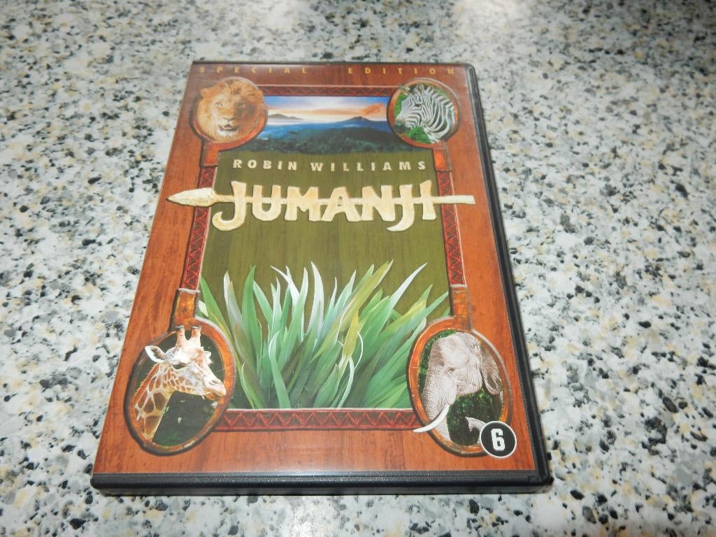 nr.1016 - Dvd: jumanji (robin williams) - avontuur, Cd's en Dvd's, Vanaf 12 jaar, Ophalen of Verzenden