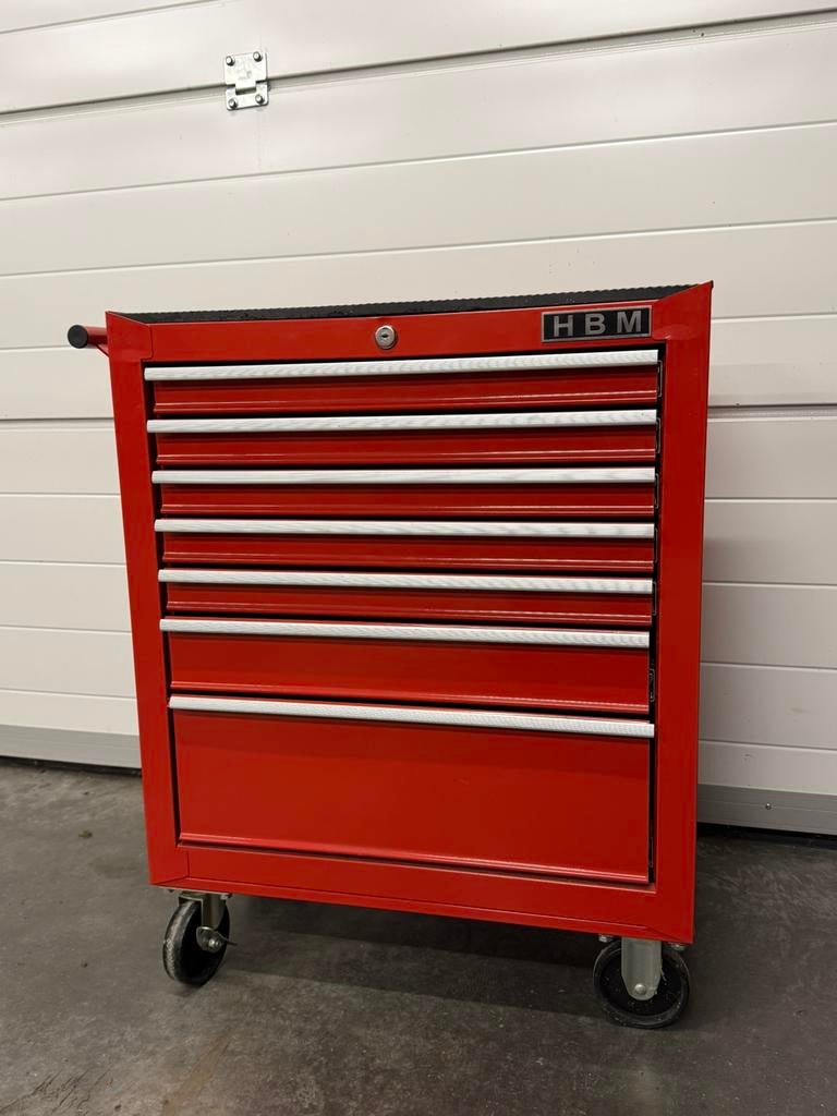 Gevulde gereedschapswagen HBM kwaliteits gereedschap, Doe-het-zelf en Bouw, Ophalen, Zo goed als nieuw