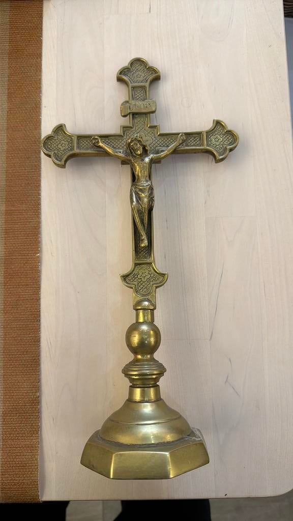 Altaar kruis, Antiek en Kunst, Antiek | Religieuze voorwerpen, Ophalen of Verzenden