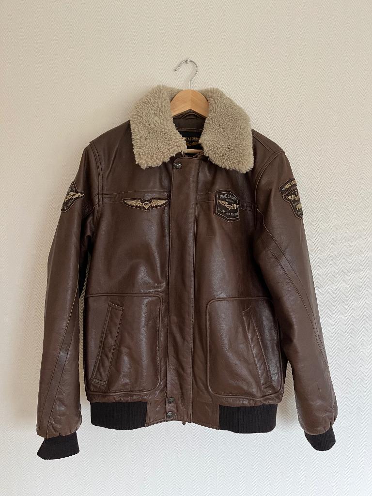 Leren jas PME Legend, Kleding | Heren, Maat 52/54 (L), Bruin, Ophalen of Verzenden, Zo goed als nieuw