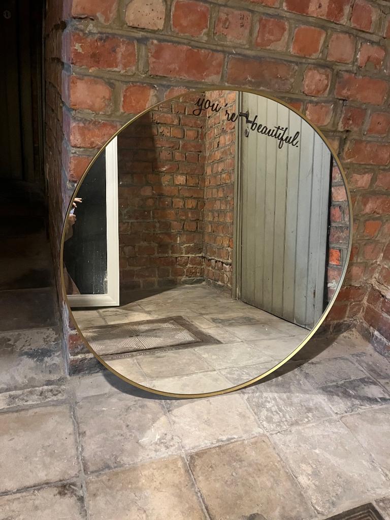 miroir Rond 80 cm de diamètre, Maison & Meubles, Accessoires pour la Maison | Miroirs, Enlèvement ou Envoi, Neuf, Rond, 75 à 100 cm