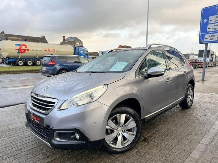 Peugeot 2008 Allure 2015 075000km Automaat Pano Navi Pdc, Cuir, Argent ou Gris, Achat, Euro 6