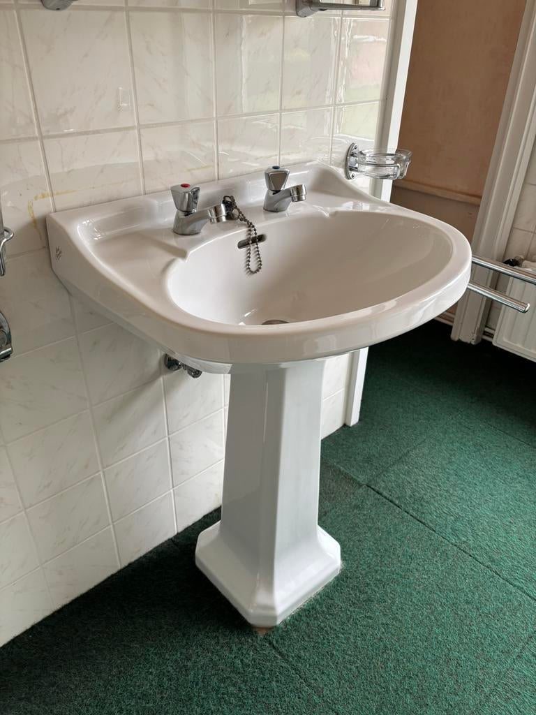 Retro wastafel, Huis en Inrichting, Badkamer | Badkamermeubels, Ophalen, Gebruikt, Wasbak of Wastafel