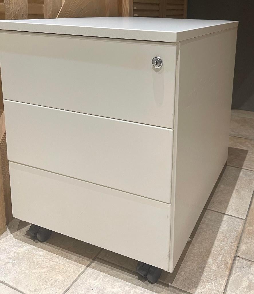 lot ou 1 bloc tiroir bureau  2 modèles qualité prix ce 05/04, Maison & Meubles, Bureaux, Utilisé, Métal, Blanc, Enlèvement