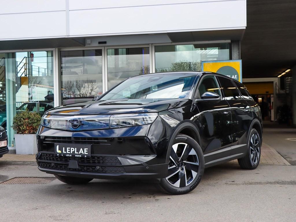 Opel Grandland GS 1.2T Hybrid eDCT 145PK NAVI CAMERA, Auto's, Opel, Automaat, Zwart, Navigatiesysteem, 5 zetels