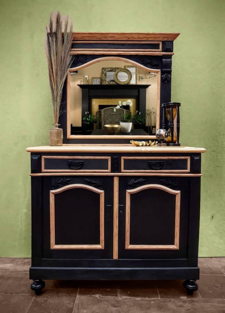 Kast met opzetspiegel, Antiek en Kunst, Ophalen