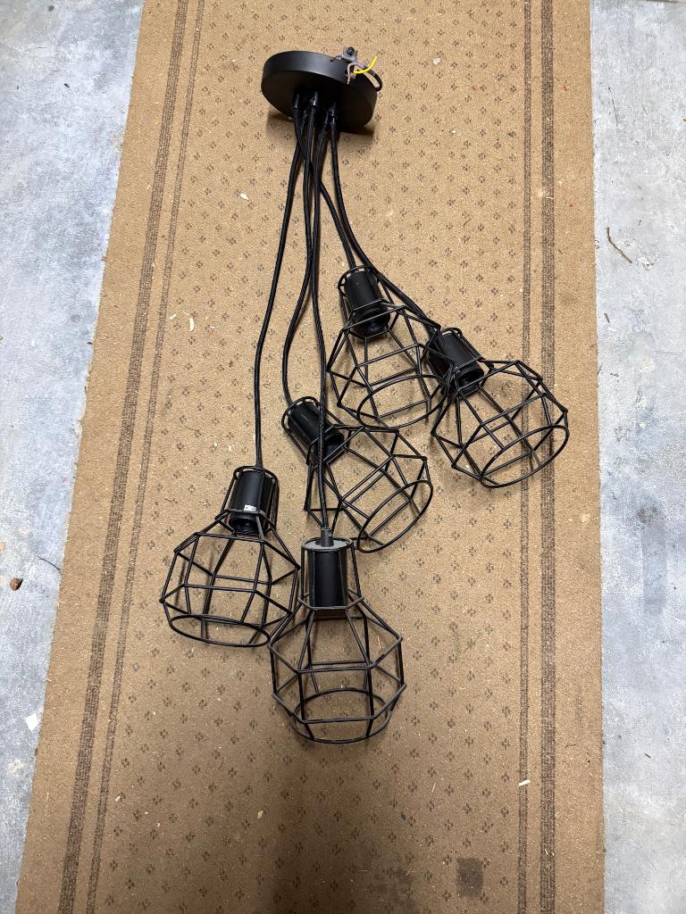 Hanglamp met Zacht warm licht, Huis en Inrichting, Ophalen, 50 tot 75 cm, Zo goed als nieuw, Metaal