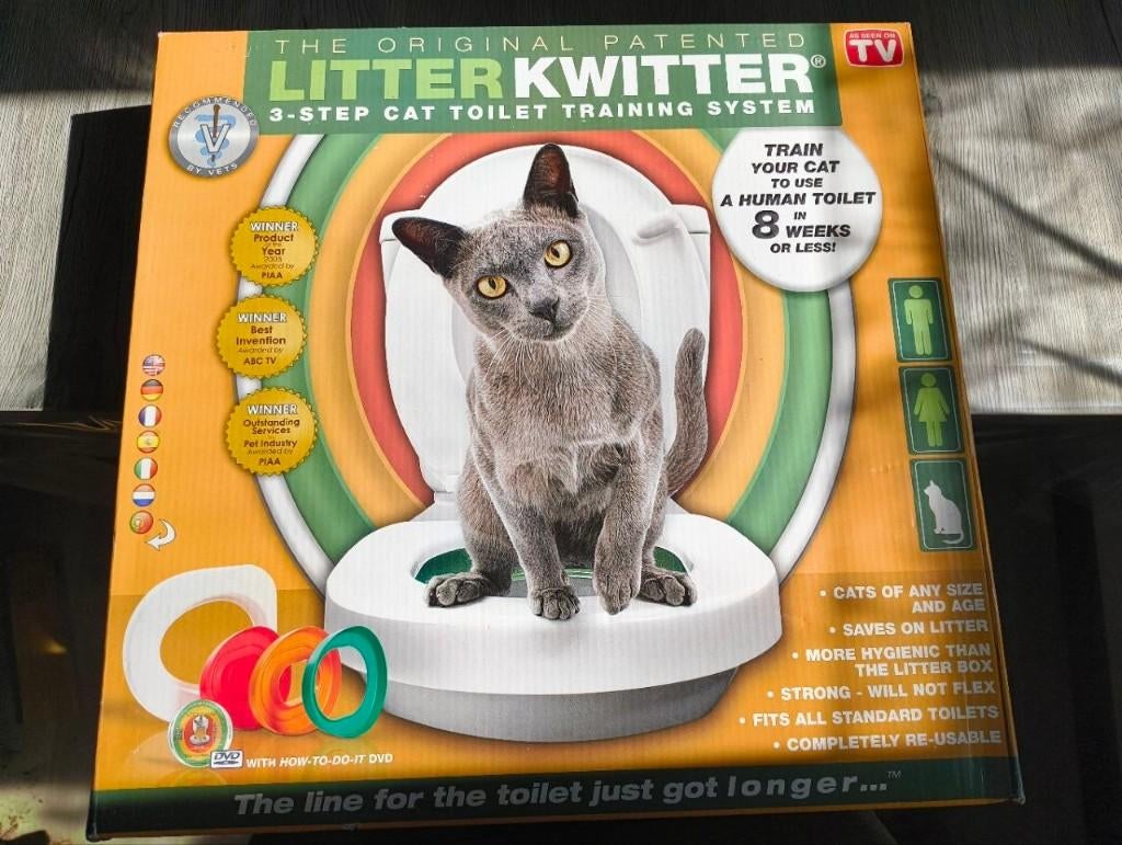Katten toilet litter kwitter, Dieren en Toebehoren, Kattenbakken, Nieuw, Ophalen