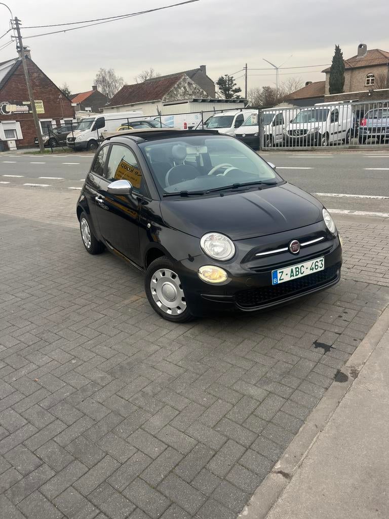 500C, Cabriolet, Zwart, Bedrijf, Parkeersensor