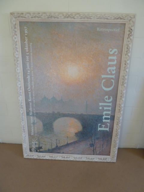 poster EMILE CLAUS schilder  Oostende kunst galerij affiche, Antiquités & Art, Enlèvement
