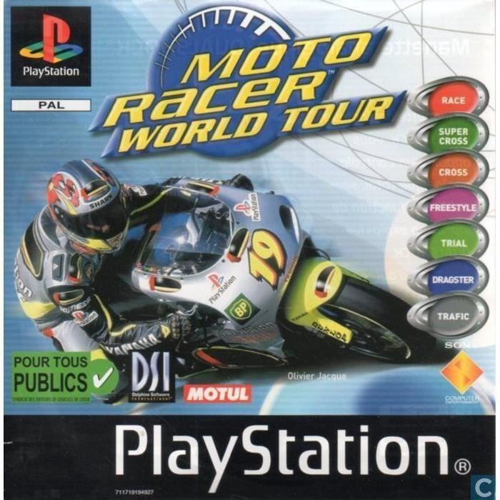 Moto Racer World Tour, Games en Spelcomputers, Games | Sony PlayStation 1, Gebruikt, 1 speler, Racen en Vliegen, Ophalen of Verzenden
