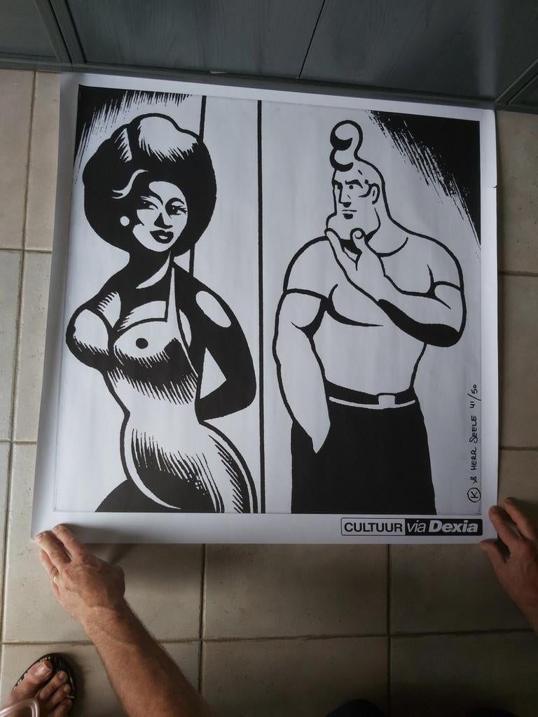 Poster cowboy Henk, Ophalen