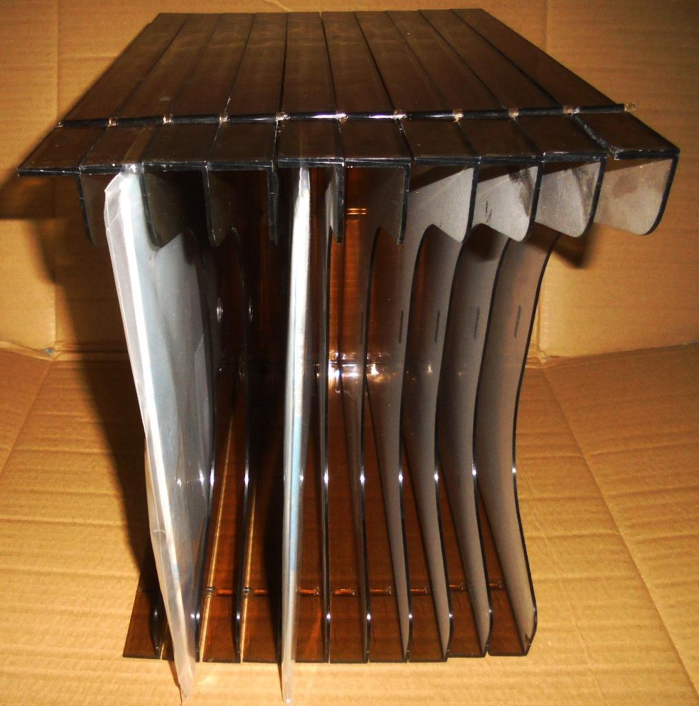 SOMIN - RANGEMENTS DISQUES VINYLES PLEXI TRANSPARENT/FUME -, Enlèvement, Utilisé, 12 pouces