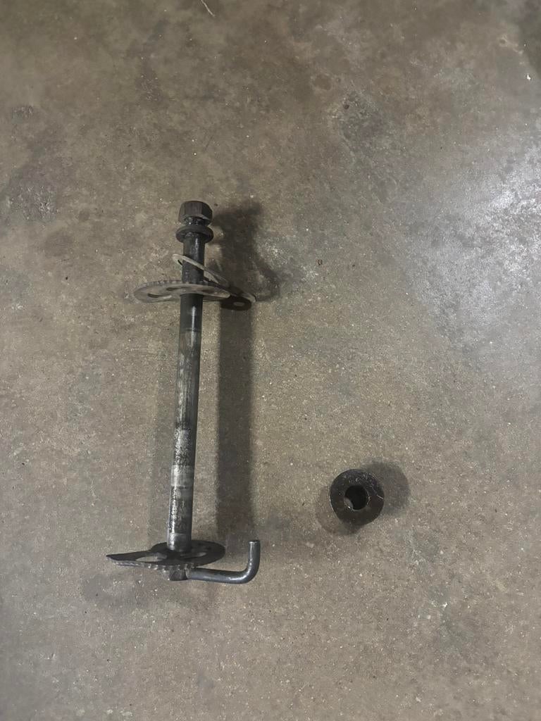 Axe de roue complet pour Honda xr 250 / moto enduro, Enlèvement ou Envoi