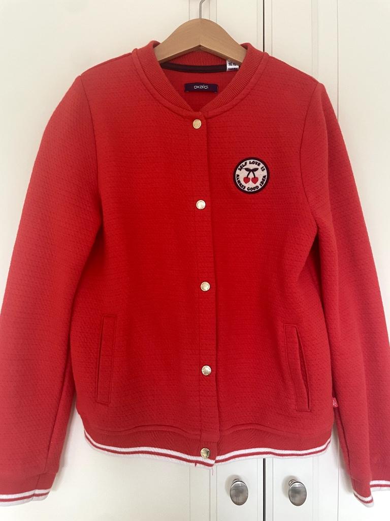 Veste rouge, fille, Okaidi, 10 ans (140 cm), Enlèvement ou Envoi, Utilisé, Fille