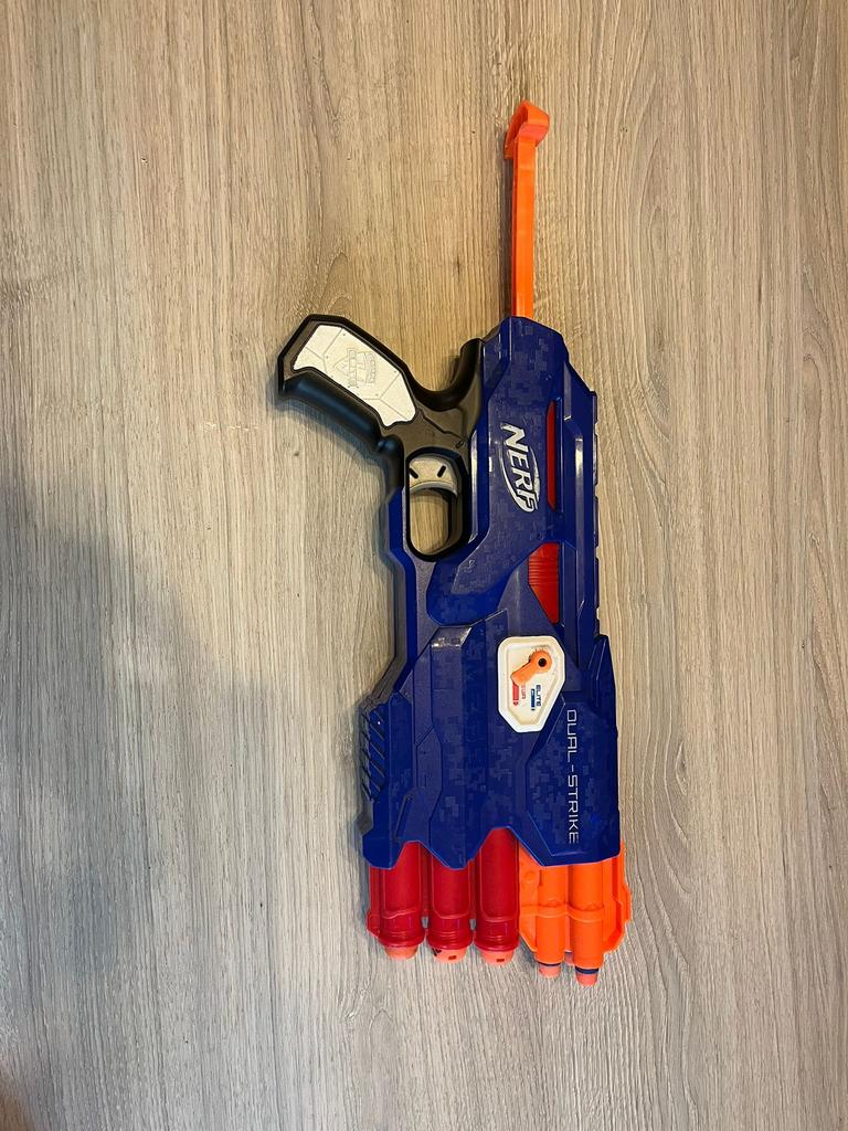 Dual-strike nerf geweer, Verzamelen, Ophalen, Zo goed als nieuw